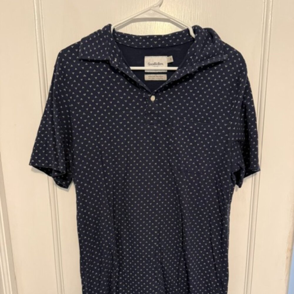 Goodfellow Mens Printed Polo-M